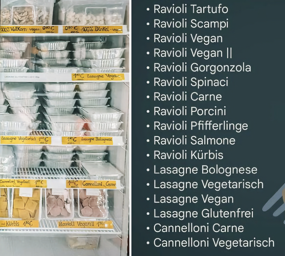 Giovanni R - Verkaufsinfo Nudelproduktion und Pastaproduktion